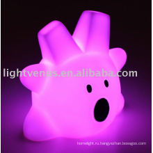 Красочные пластиковые номер 2011 светодиодный детский ночник